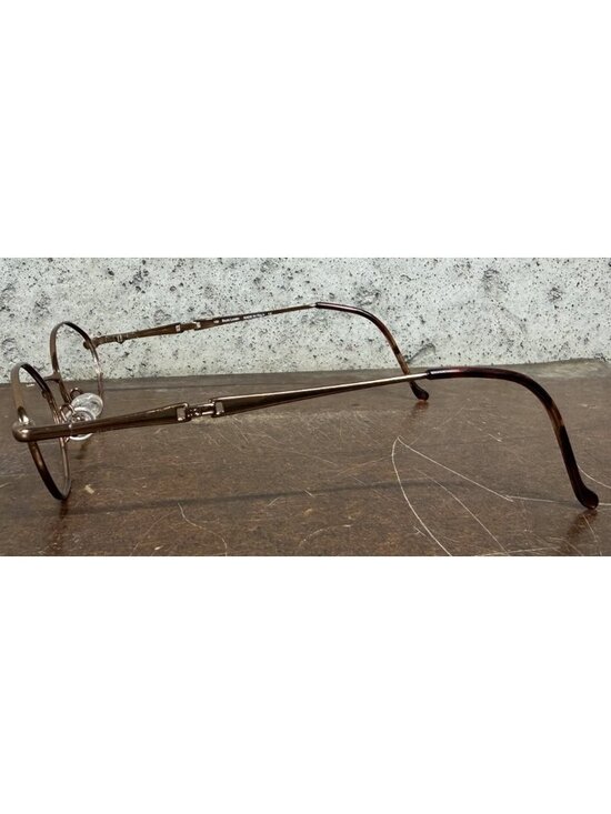Vintage Ralph Lauren RL620 8ZF Slim Oval Brown Metal Eyeglasses Frames 46-18-130 main image 6